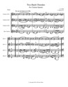 Two Bach Chorales for Clarinet Quartet