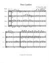Three Landlers (Waltzes) for flute quartet
