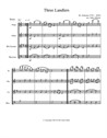 Three Landlers (Waltzes) for woodwind quartet - flute, oboe, clarinet and bassoon