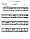 Selections from The Messiah by Handel for flute and bassoon duet